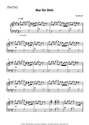 Sheet music, chords Kontra K - Nur für Dich