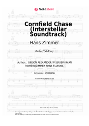Sheet music, chords Hans Zimmer - Cornfield Chase (Interstellar Soundtrack)