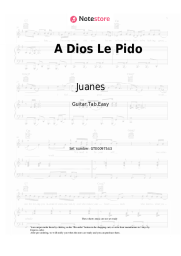 Sheet music, chords Juanes - A Dios Le Pido