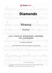 Sheet music, chords Rihanna - Diamonds