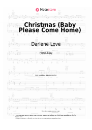 Sheet music, chords Darlene Love - Christmas (Baby Please Come Home)