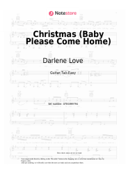 Sheet music, chords Darlene Love - Christmas (Baby Please Come Home)