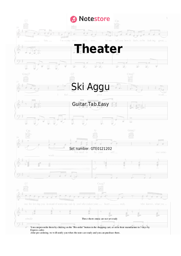 Theater - Ski Aggu, $OHO BANI Tabs Easy - Guitar.Tab.Easy
