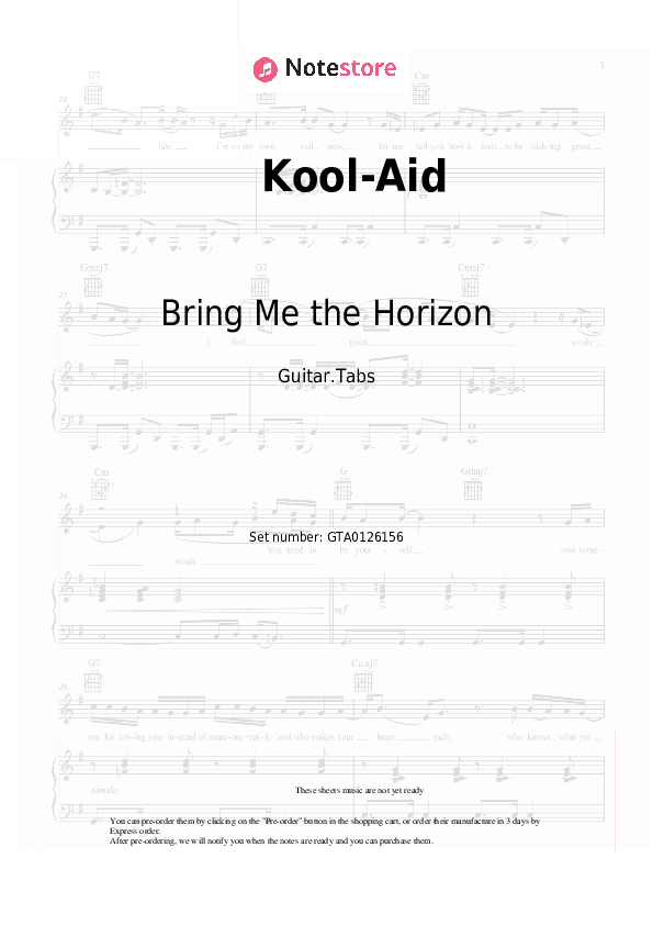 Kool-Aid - Bring Me the Horizon Tabs - Guitar.Tabs