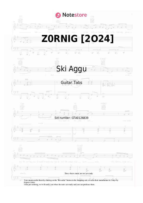 Z0RNIG [2O24] - Ski Aggu Tabs - Guitar.Tabs