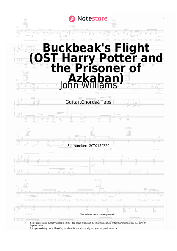 Buckbeak's Flight (OST Harry Potter and the Prisoner of Azkaban) - John Williams Chords and Tabs - Guitar.Chords&Tabs