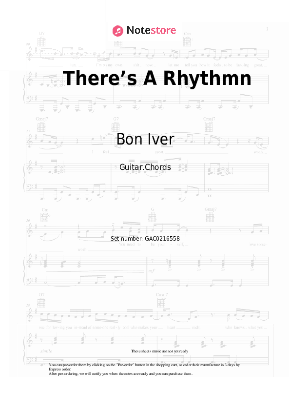 There’s A Rhythmn - Bon Iver Chords - Guitar.Chords