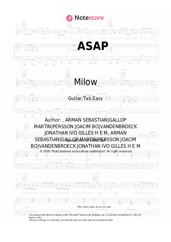 ASAP - Milow Tabs Easy - Guitar.Tab.Easy