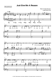 Sheet music, chords P!nk - Just Give Me a Reason