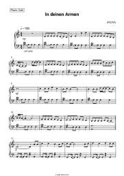 Sheet music, chords AYLIVA - In deinen Armen