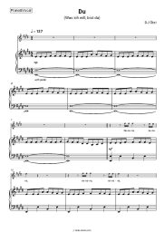 Sheet music, chords DJ Ötzi - Du (Was ich will, bist du)