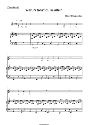 Sheet music, chords Howard Carpendale - Warum tanzt du so allein