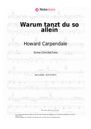 undefined Howard Carpendale - Warum tanzt du so allein
