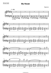 Sheet music, chords Beyonce - My House