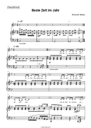 Sheet music, chords Wincent Weiss - Beste Zeit im Jahr