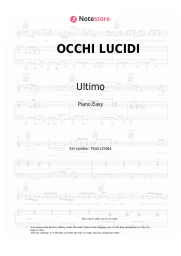 Sheet music, chords Ultimo - OCCHI LUCIDI