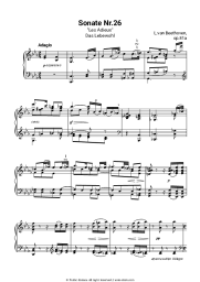 undefined Ludwig van Beethoven - Piano Sonata No. 26 (“Les Adieux”), Op. 81a, I. Das Lebewohl