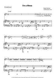 Sheet music, chords Bebe Rexha - I'm a Mess