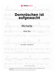 Sheet music, chords Michelle - Dornröschen ist aufgewacht