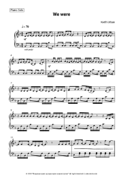 Sheet music, chords Keith Urban - We Were