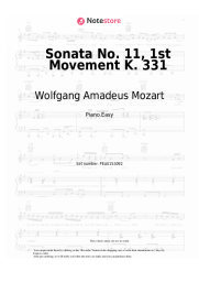 undefined Wolfgang Amadeus Mozart - Sonata No. 11, 1st Movement K. 331