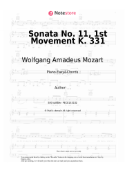 undefined Wolfgang Amadeus Mozart - Sonata No. 11, 1st Movement K. 331