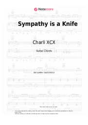 Sheet music, chords Charli XCX, Ariana Grande - Sympathy is a Knife (Remix)