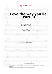 undefined Rihanna, Eminem - Love the way you lie (Part II)