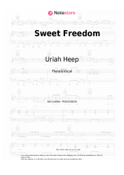 Sheet music, chords Uriah Heep - Sweet Freedom