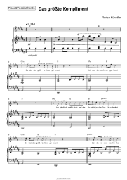 Sheet music, chords Florian Künstler - Das größte Kompliment
