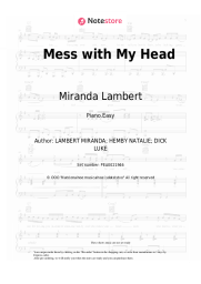 Sheet music, chords Miranda Lambert - Mess with My Head