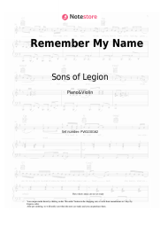 undefined Sons of Legion - Remember My Name