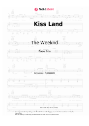 Sheet music, chords The Weeknd - Kiss Land