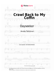 Sheet music, chords Dayseeker - Crawl Back to My Coffin