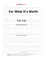 Sheet music, chords Talk Talk - For What It’s Worth