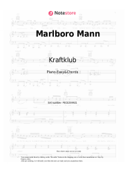 Sheet music, chords Kraftklub - Marlboro Mann