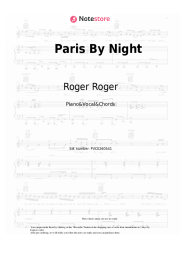 Sheet music, chords Roger Roger - Paris By Night