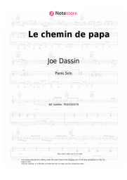 Sheet music, chords Joe Dassin - Le chemin de papa