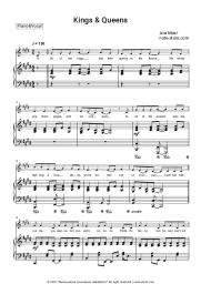 Sheet music, chords Ava Max - Kings & Queens