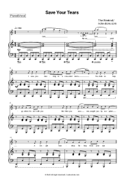 Sheet music, chords The Weeknd - Save Your Tears