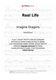 Sheet music, chords Imagine Dragons - Real Life