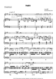 Sheet music, chords Laurell - Habit