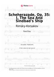 Sheet music, chords Rimsky-Korsakov - Scheherazade, Op. 35: I. The Sea And Sindbad's Ship