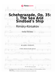 Sheet music, chords Rimsky-Korsakov - Scheherazade, Op. 35: I. The Sea And Sindbad's Ship
