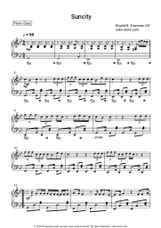 Sheet music, chords Khalid - Suncity (feat. Empress Of)