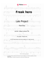 Sheet music, chords Lalo Project - Freak hero