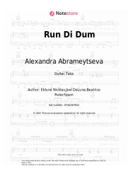 Sheet music, chords Alexandra Abrameytseva - Run Di Dum